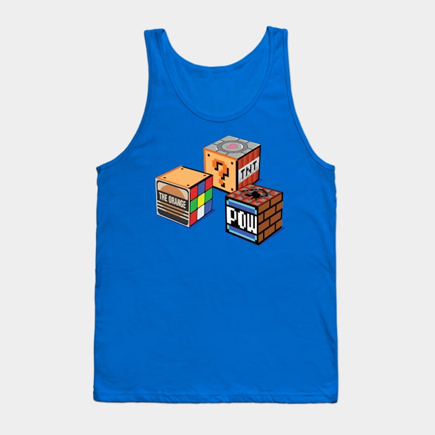 Geeky Cubes Tank Top by d4n13ldesigns